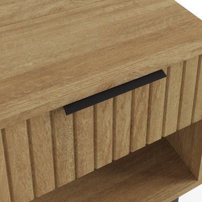 Nervata Lamp Table Oak – GFW, view 8