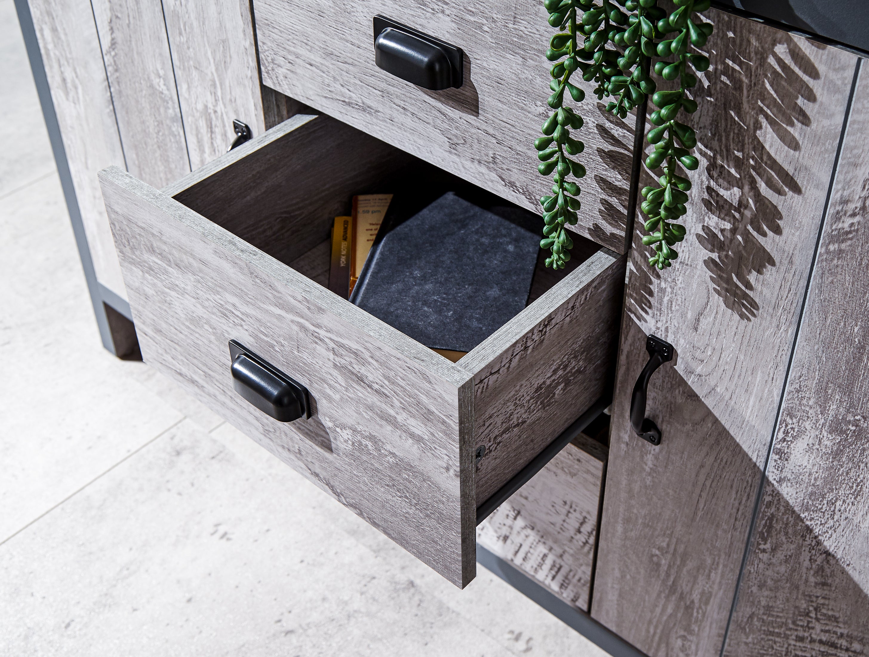 Boston 2 Door 3 Drawer Sideboard – Grey