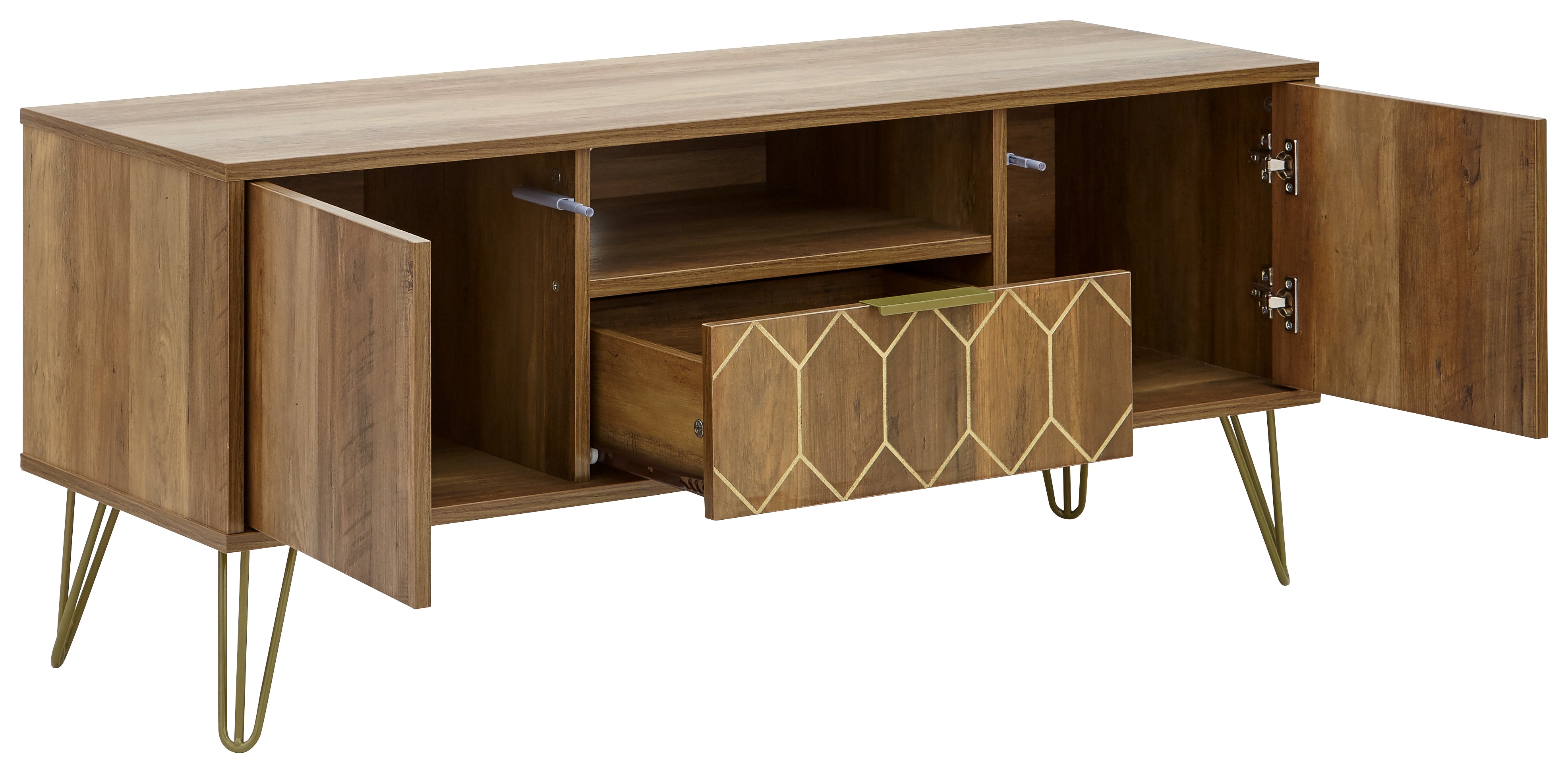 Orleans 1 Drawer TV Stand Mango – GFW, view 12
