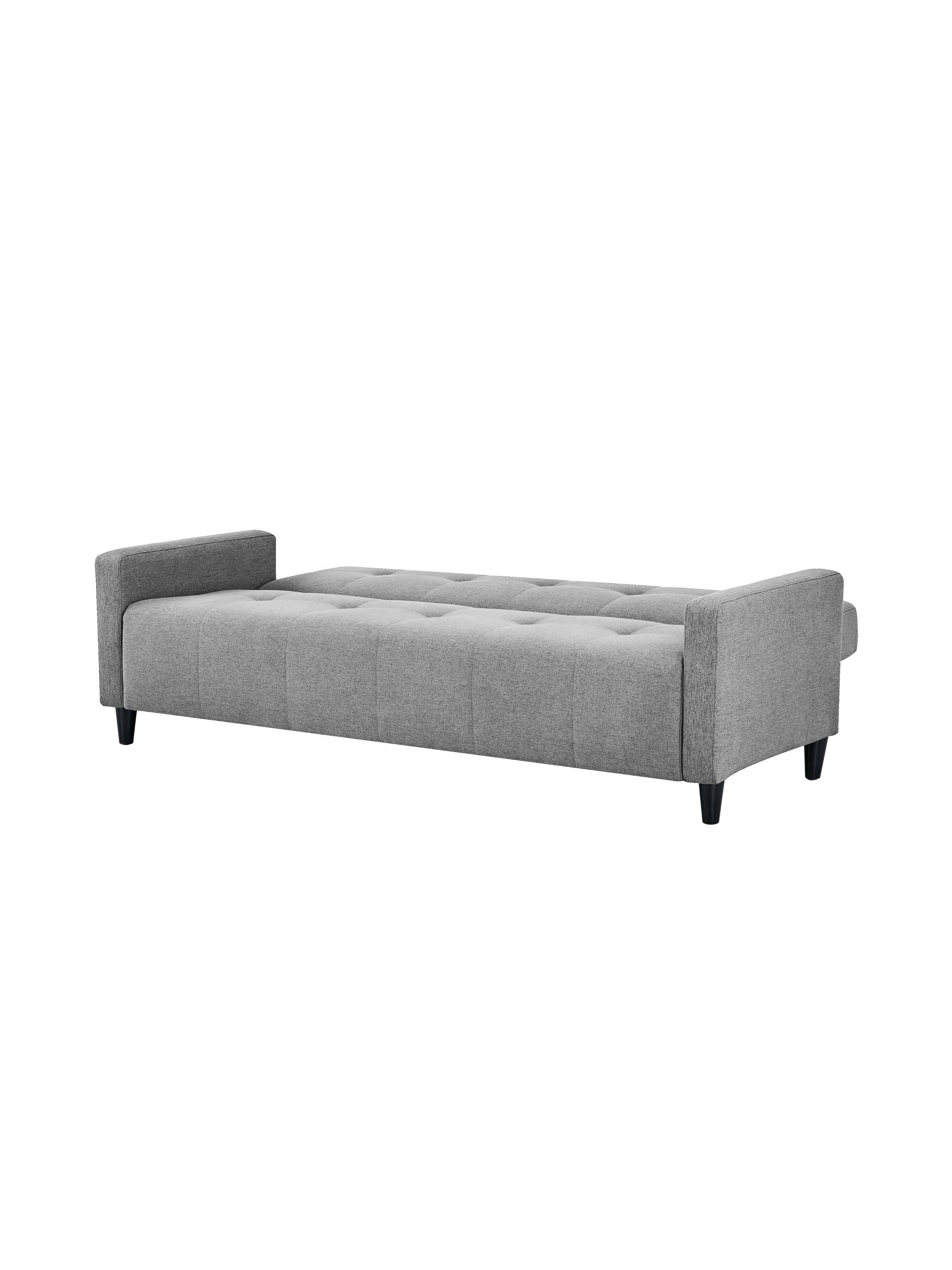 Alfie 3 Seater Grey Linen Storage Sofabed – Julian Bowen, view 4