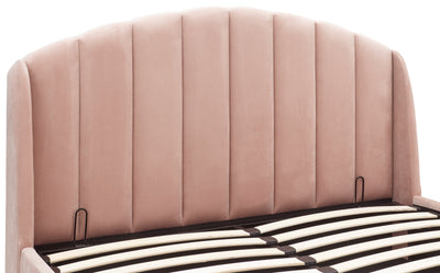 Pettine End Lift Ottoman Bed - Pink & Gold – GFW, view 17