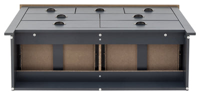 Lancaster Merchants Chest Slate Blue – GFW, view 14