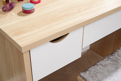 Elizabeth Dressing Table Set – Oak & White