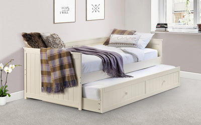 Jessica Day Bed & Underbed - Stone White – Julian Bowen, view 2