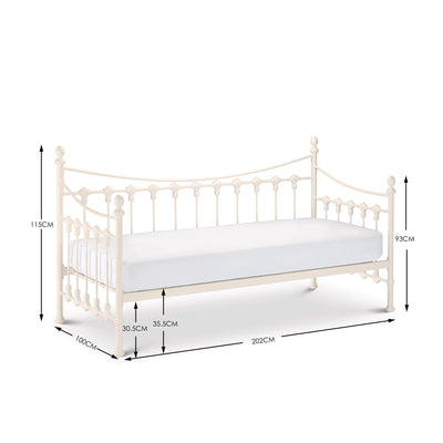 Versailles Daybed Only - Stone White – Julian Bowen, view 4