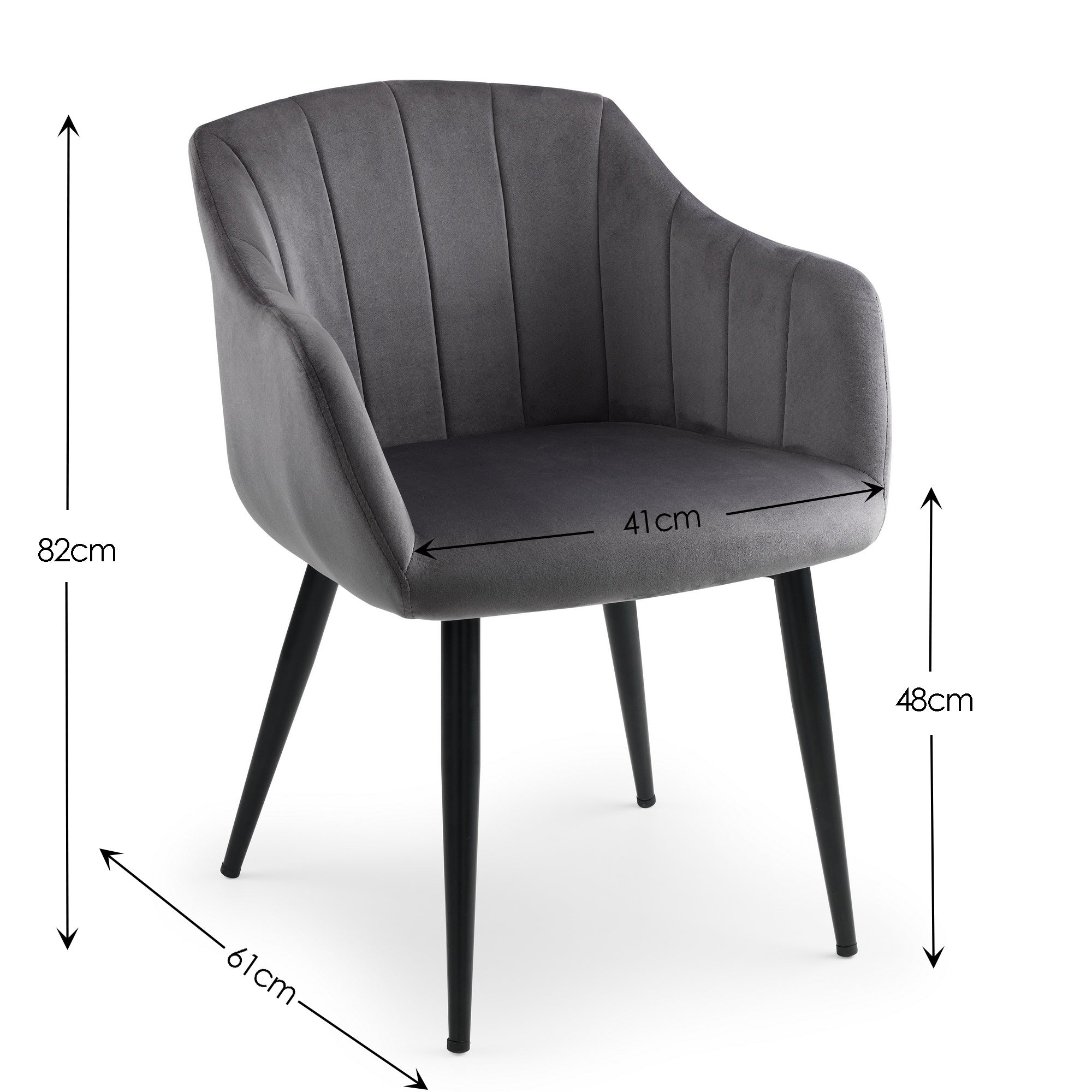 Berwick Round Table and 4 Grey Hobart Chairs