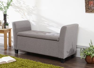 Verona Window Seat Grey Fabric – GFW, view 3