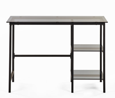 Chicago Desk Smoked Glass – Julian Bowen, view 2