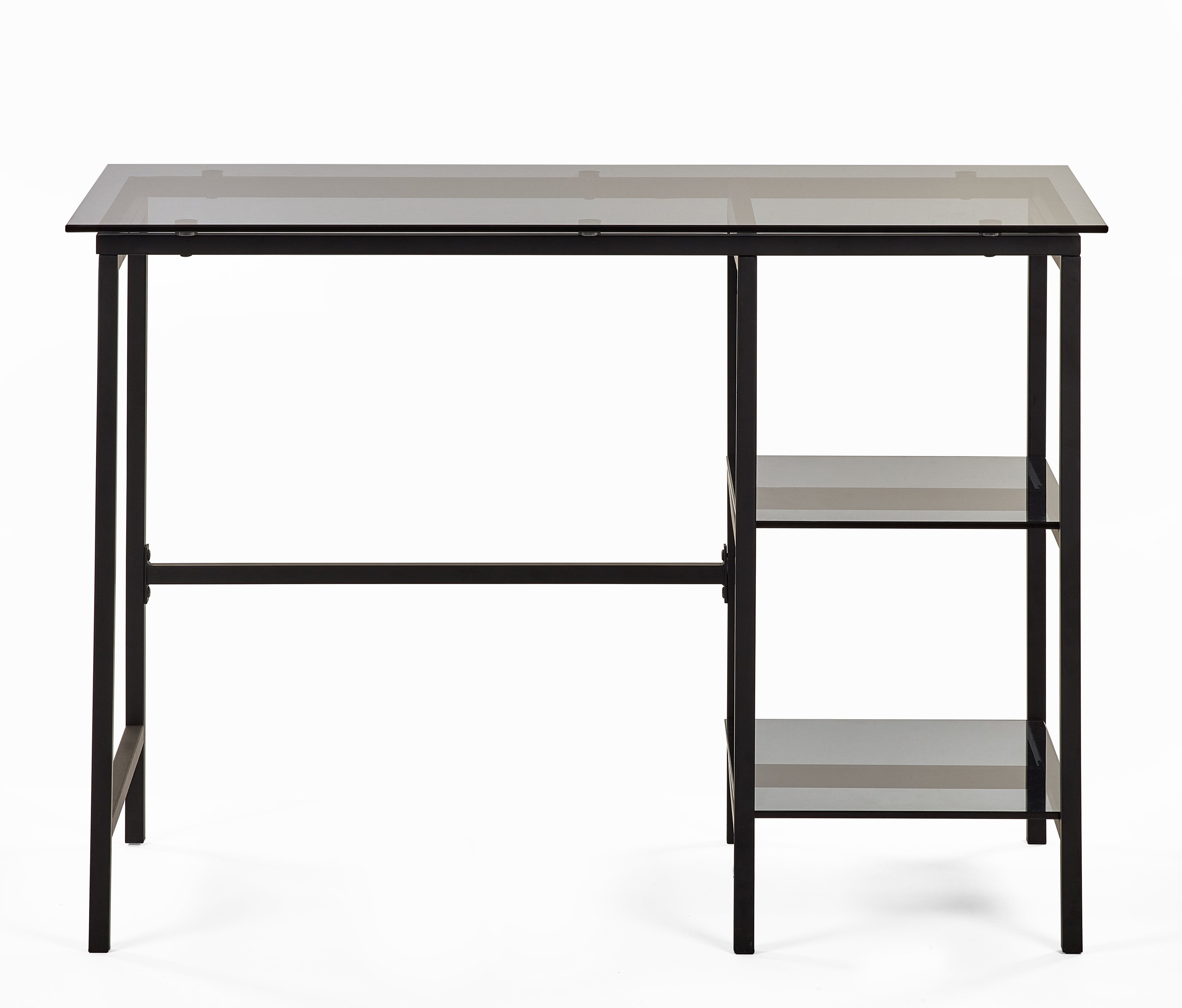 Chicago Desk Smoked Glass – Julian Bowen, view 2