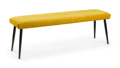 Luxe Low Bench - Mustard – Julian Bowen