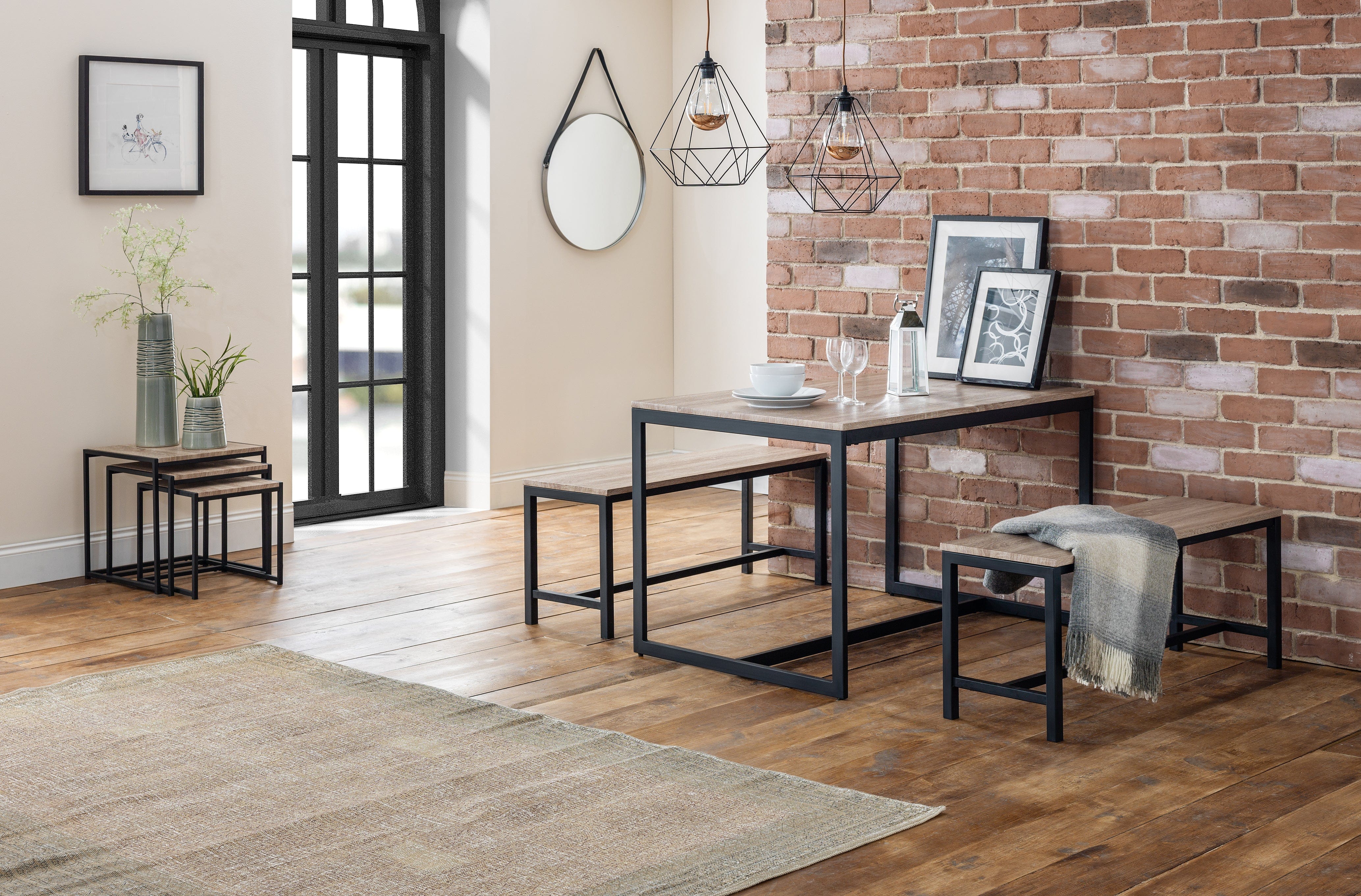 Tribeca Bench - Sonoma Oak – Julian Bowen, view 4