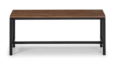 Tribeca Bench - Walnut – Julian Bowen, view 2