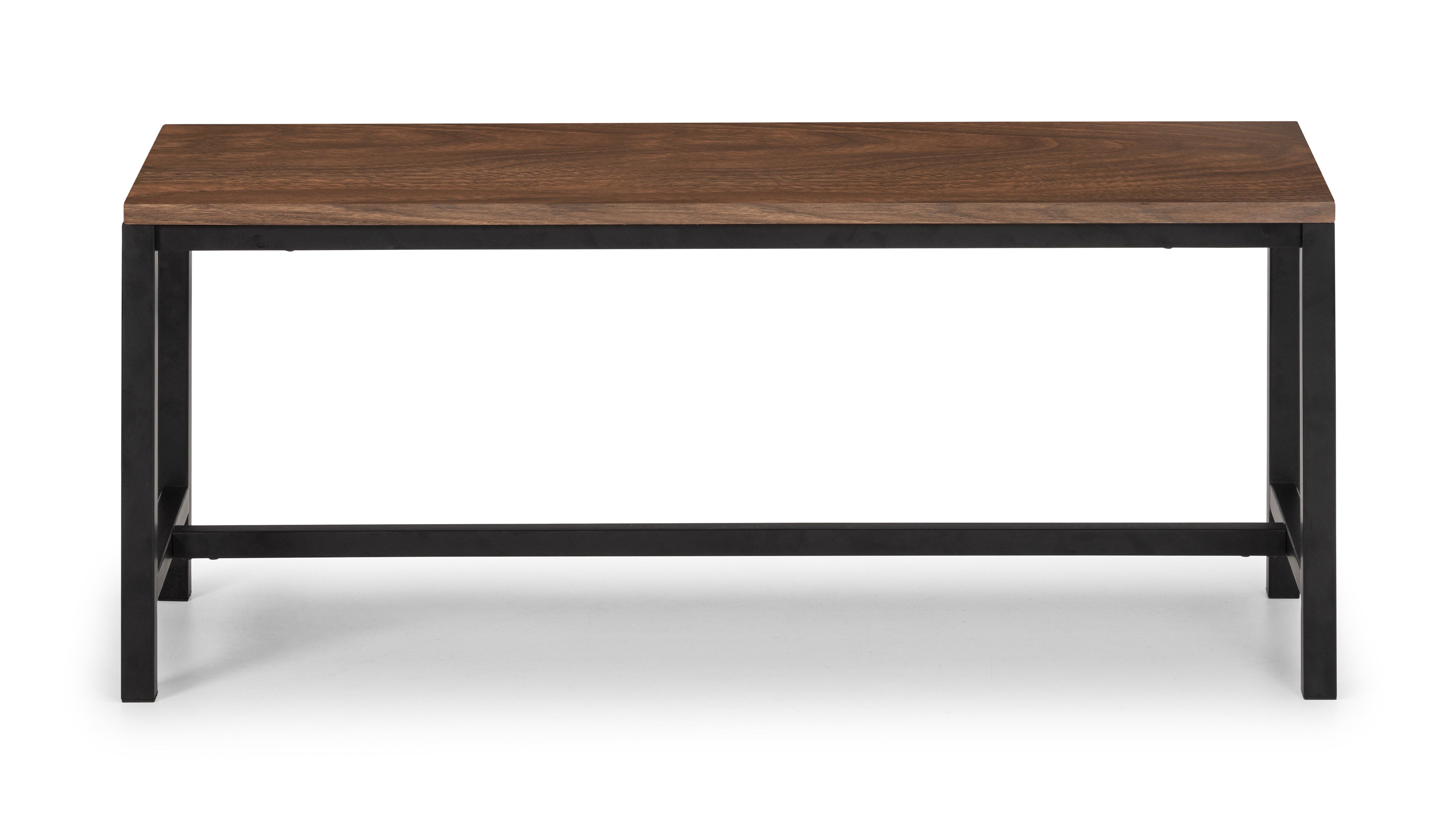 Tribeca Bench - Walnut – Julian Bowen, view 2