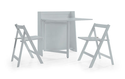 Helsinki Compact Folding Light Grey Dining Set – Julian Bowen