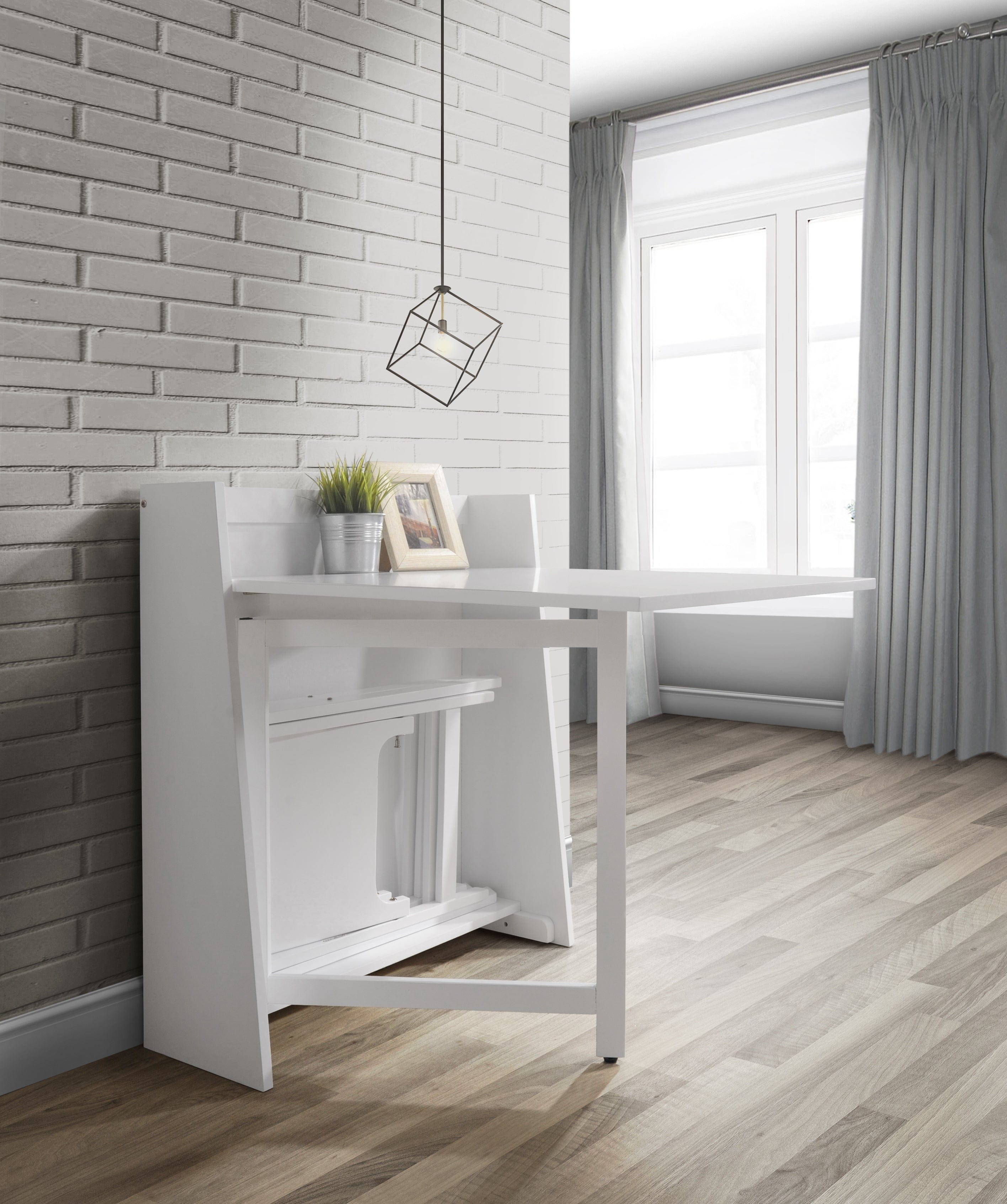Helsinki Compact Folding White Dining Set – Julian Bowen, view 4