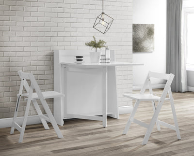 Helsinki Compact Folding White Dining Set – Julian Bowen, view 2