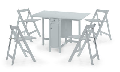 Savoy Dining Set - Light Grey – Julian Bowen