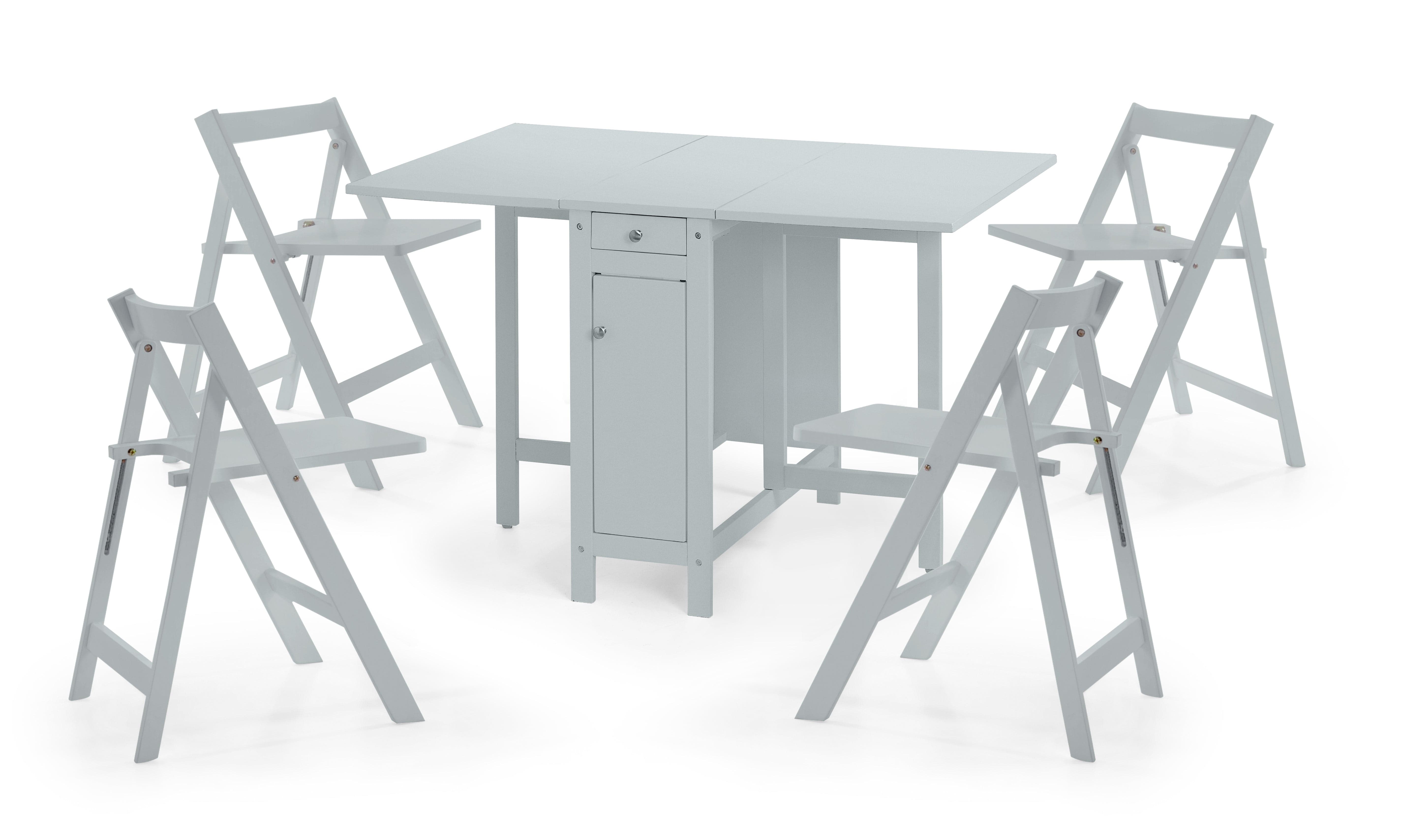 Savoy Dining Set - Light Grey – Julian Bowen