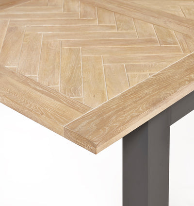 Bordeaux Extending Dining Table Dark Grey – Julian Bowen, view 5