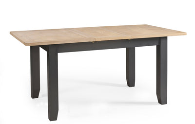 Bordeaux Extending Dining Table Dark Grey – Julian Bowen, view 2