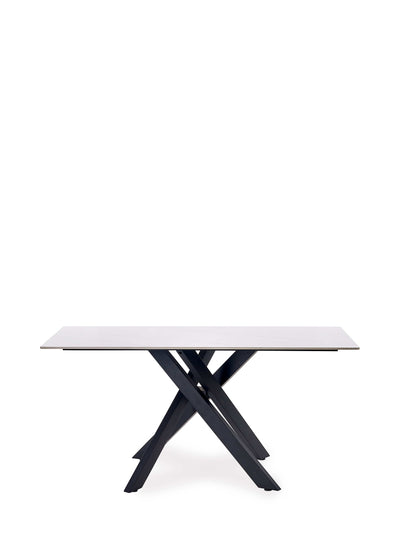 Bradley White Marble Dining Table – Julian Bowen, view 2