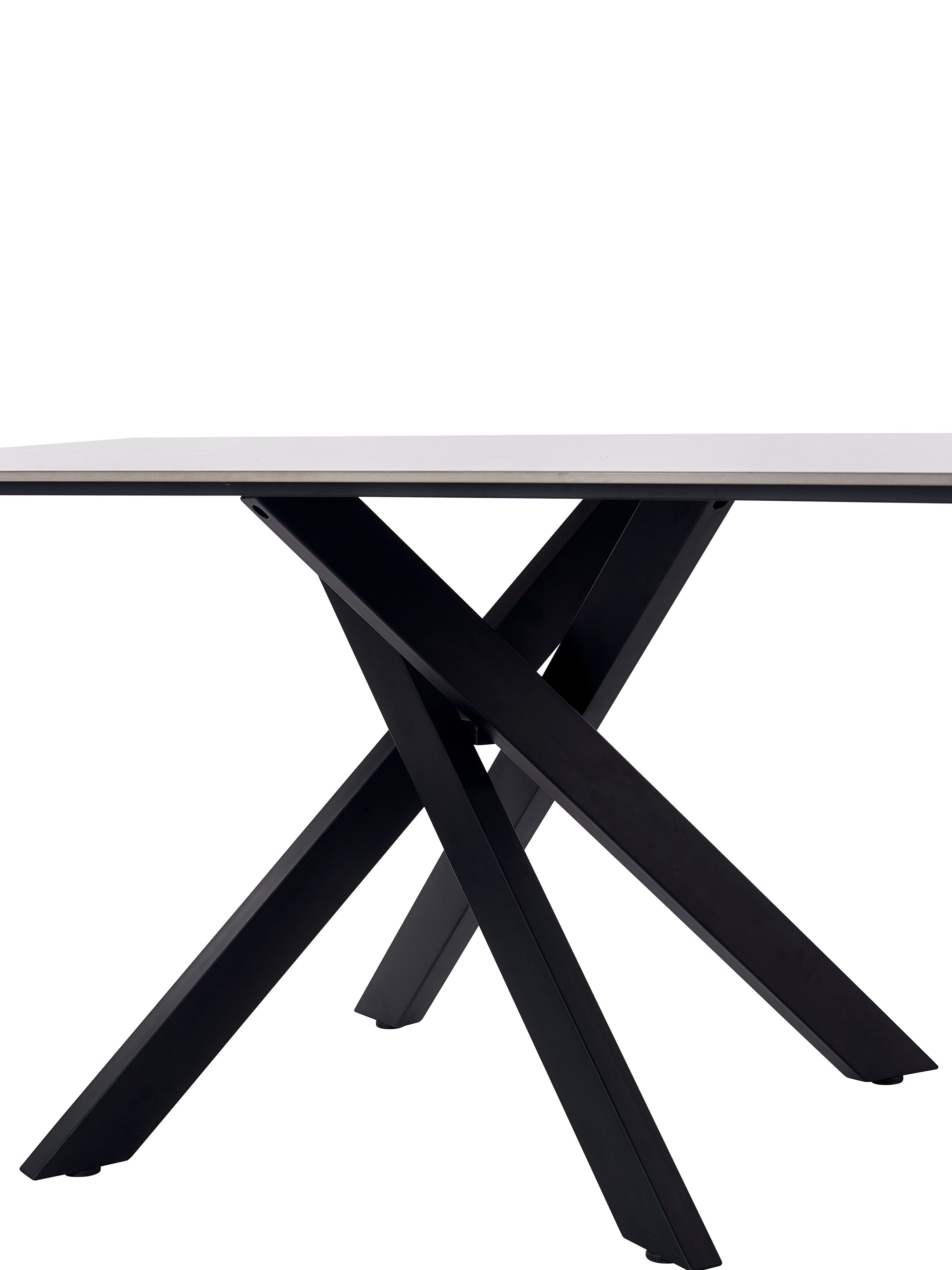 Bradley White Marble Dining Table – Julian Bowen, view 3