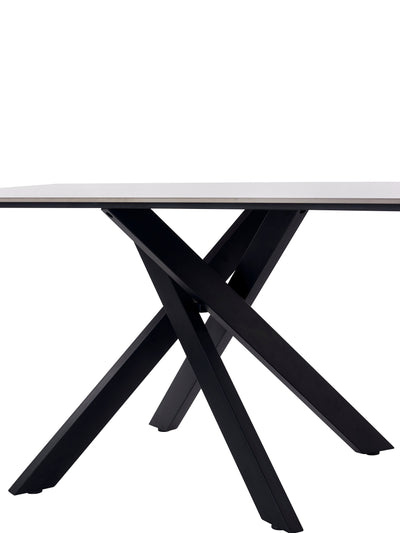 Bradley White Marble Dining Table – Julian Bowen, view 3