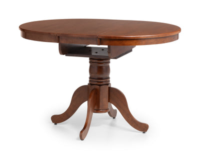 Canterbury Round To Oval Extending Table - Mahogany – Julian Bowen, view 2