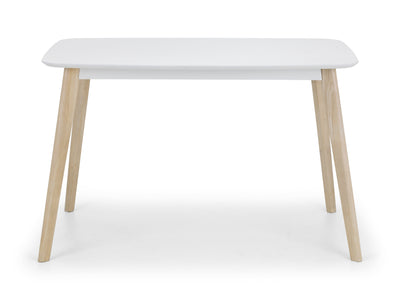 Casa Rectangular Dining Table White/Oak – Julian Bowen, view 2