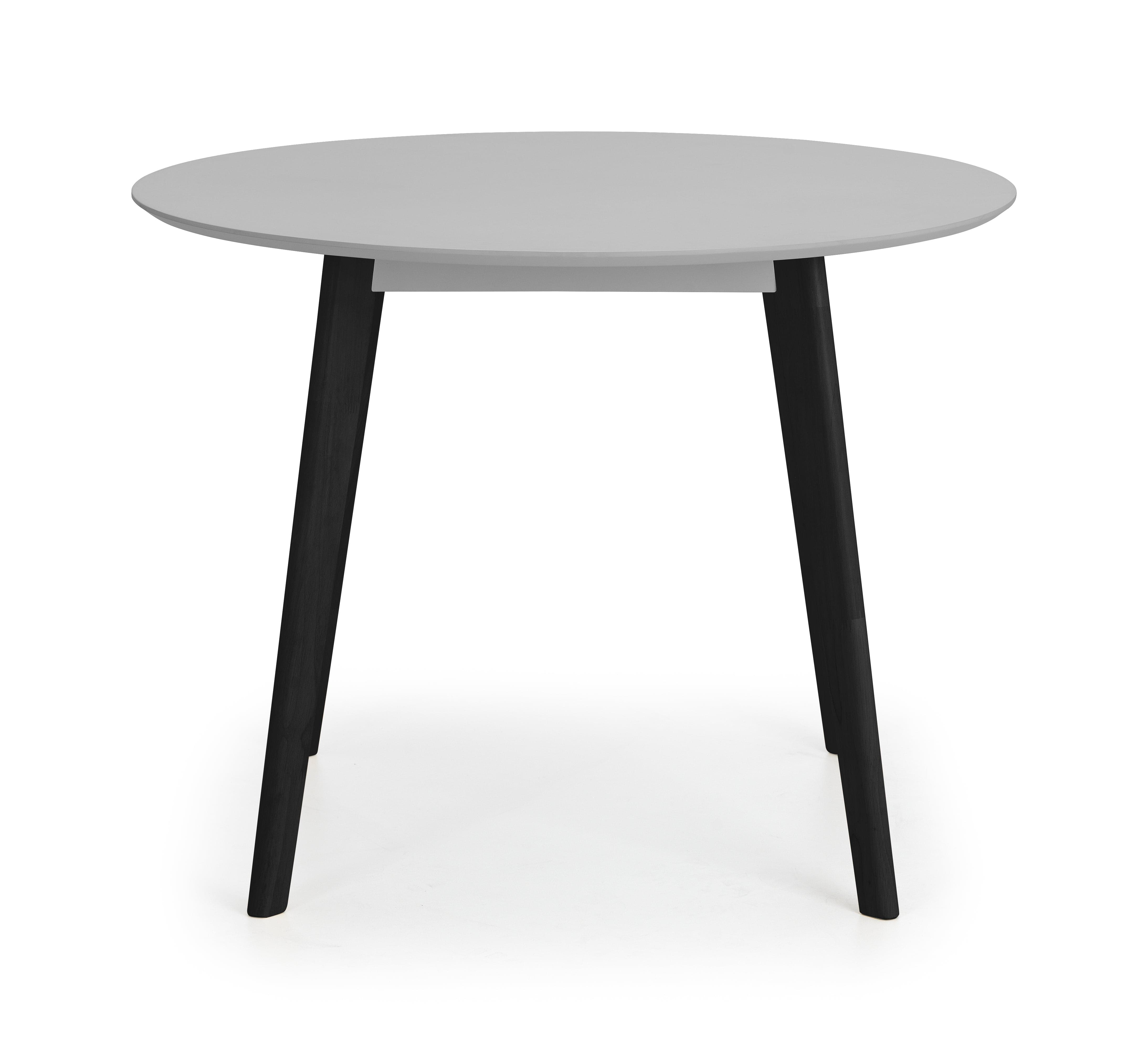Casa Round Dining Table - Grey/Black – Julian Bowen, view 2