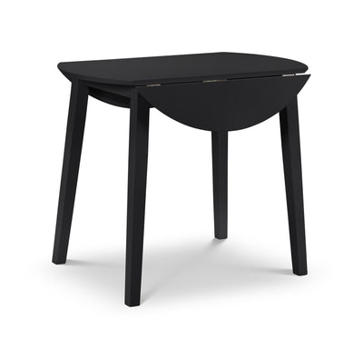 Coast Black Dropleaf Table – Julian Bowen, view 2