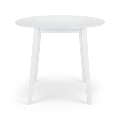 Coast White Dropleaf Table – Julian Bowen, view 3