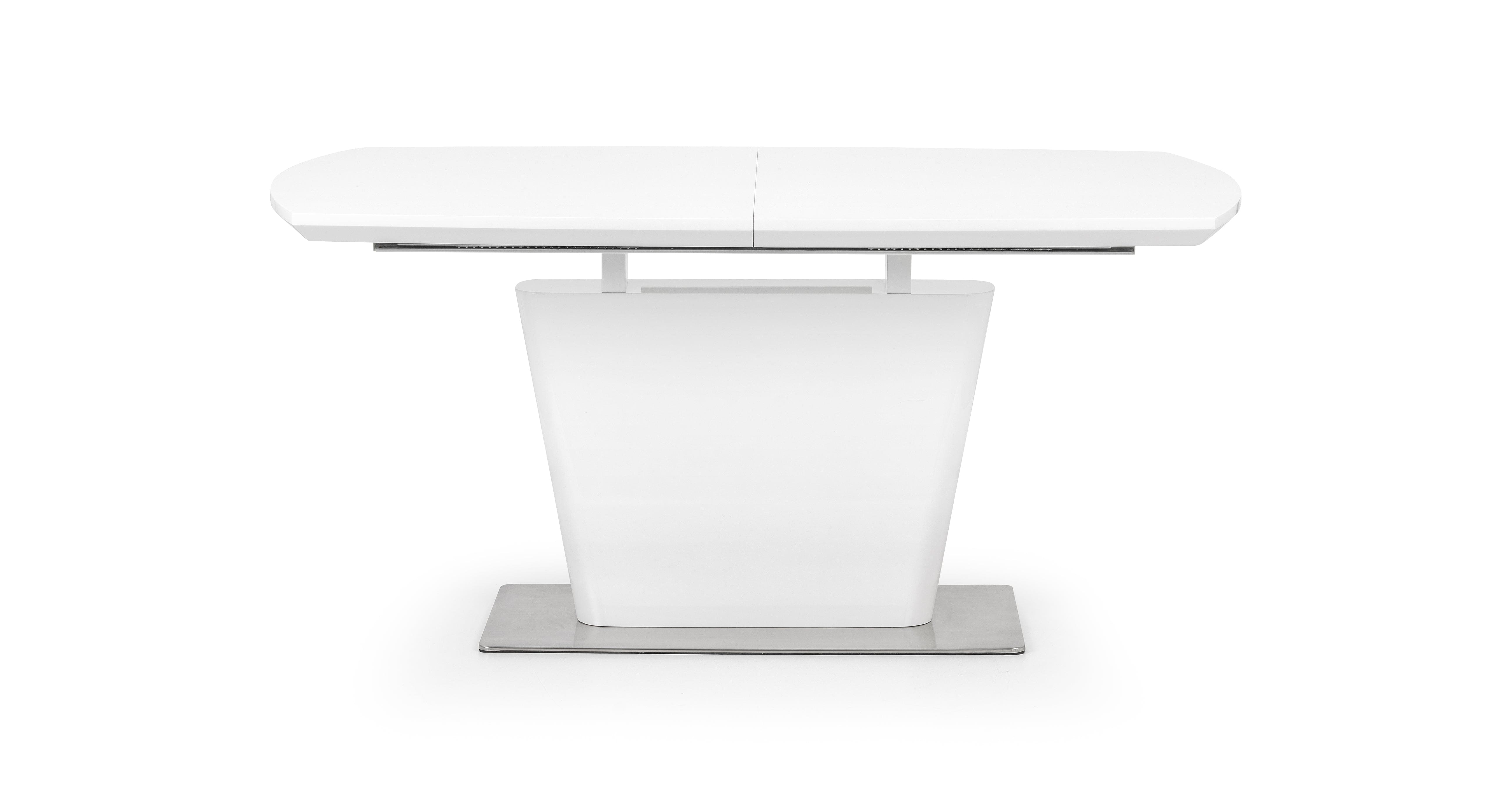 Como High Gloss Extending Table - White – Julian Bowen, view 3