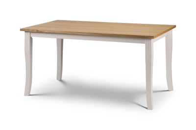 Davenport Oak/Elephant Grey Dining Table – Julian Bowen