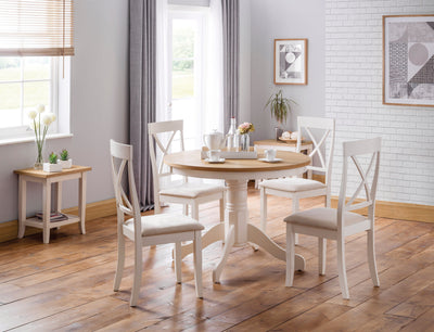 Davenport Round Pedestal Table – Julian Bowen, view 3