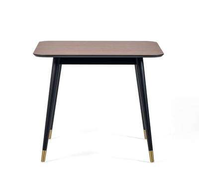 Findlay Square Dining Table - Walnut & Black – Julian Bowen, view 2