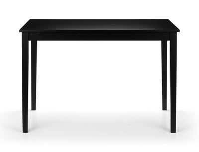 Hudson Dining Table - Black – Julian Bowen, view 2