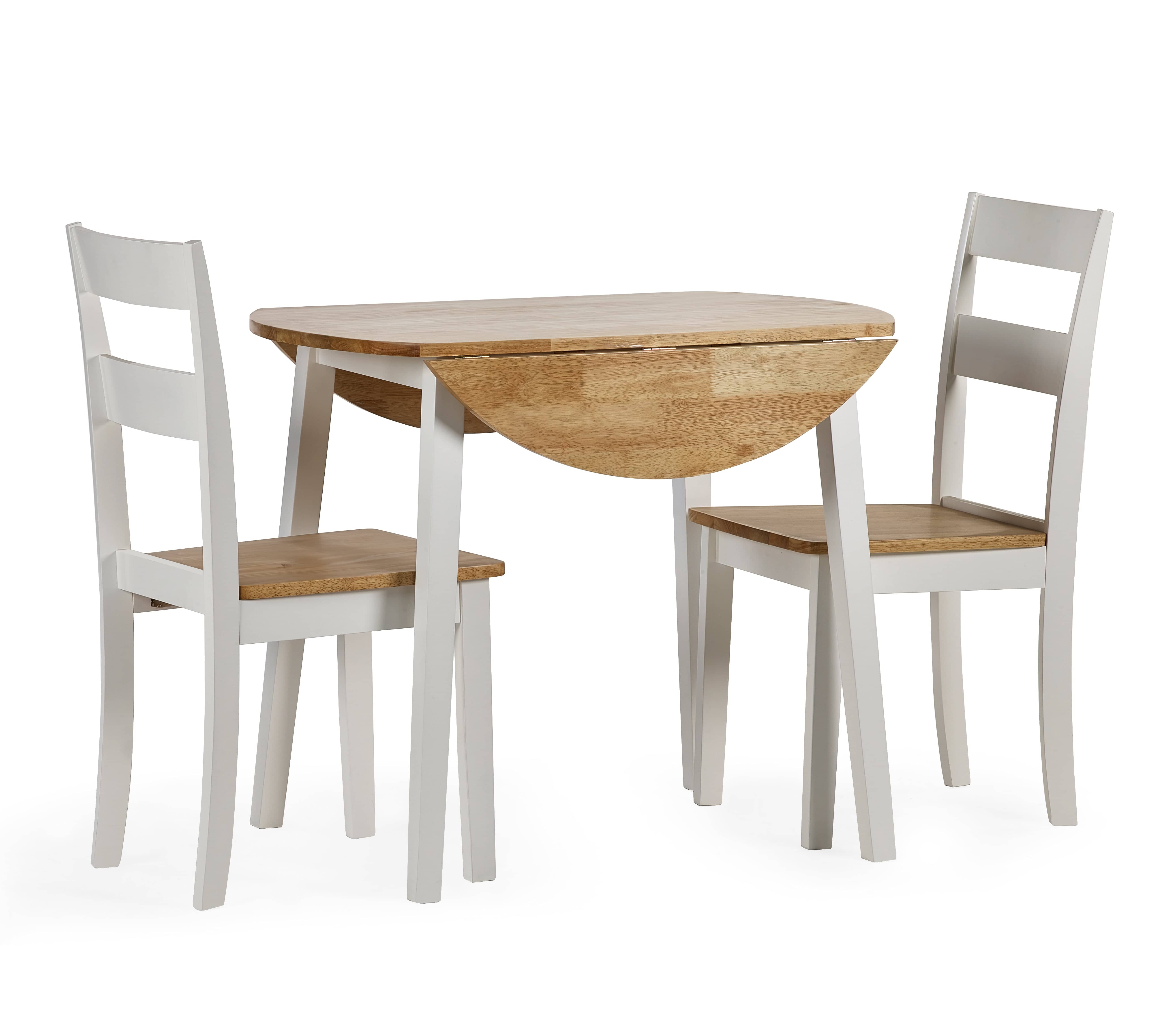 Linwood Round Drop Leaf Table - Natural Top – Julian Bowen, view 7