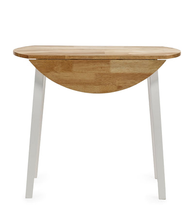 Linwood Round Drop Leaf Table - Natural Top – Julian Bowen, view 4