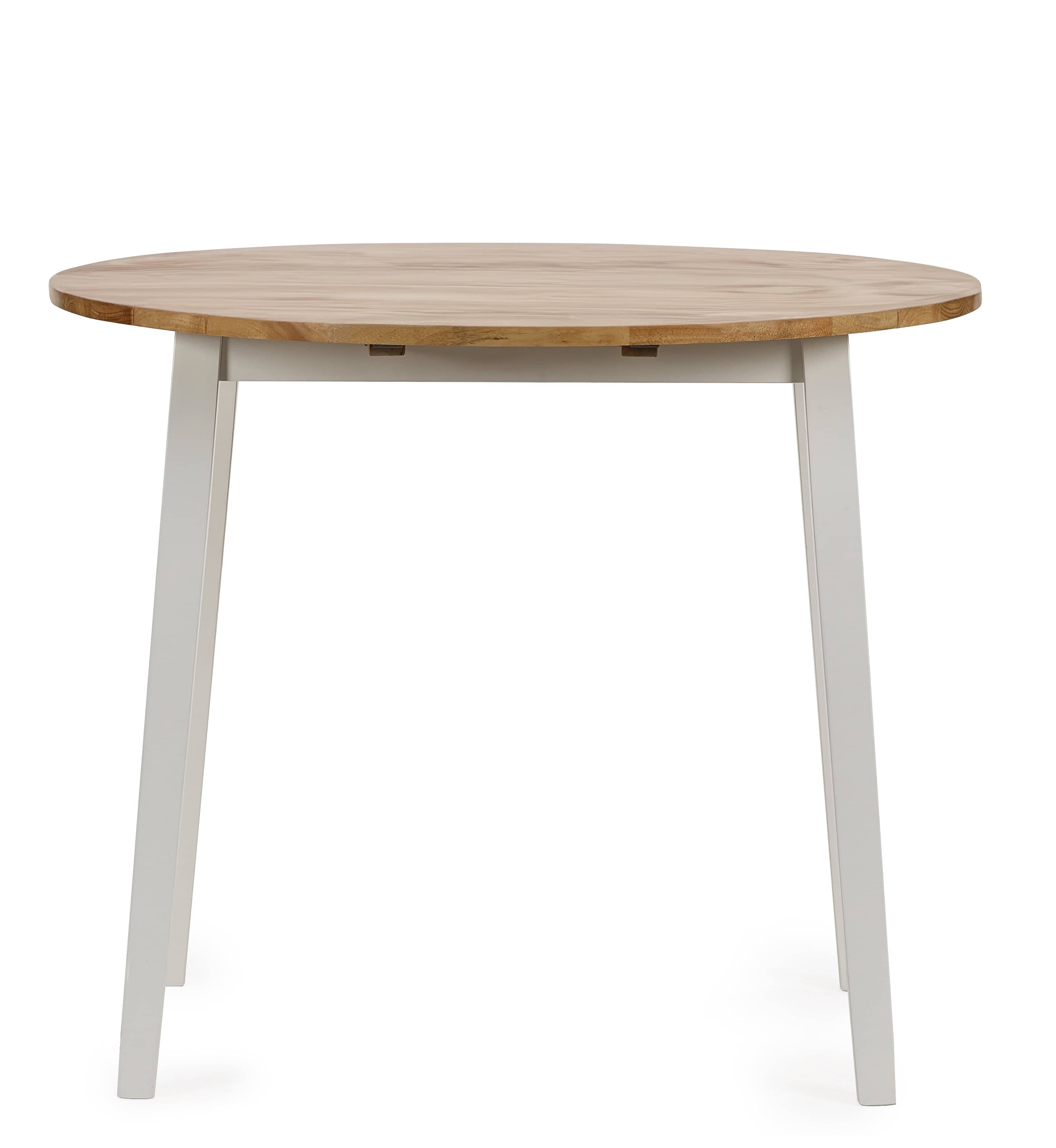 Linwood Round Drop Leaf Table - Natural Top – Julian Bowen, view 3