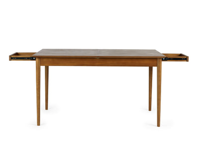 Lowry Extending Dining Table With 2 Drawers – Julian Bowen, view 3