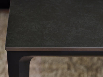 Miami Rectangular Stone Top Dining Table - Slate Grey – Julian Bowen, view 3