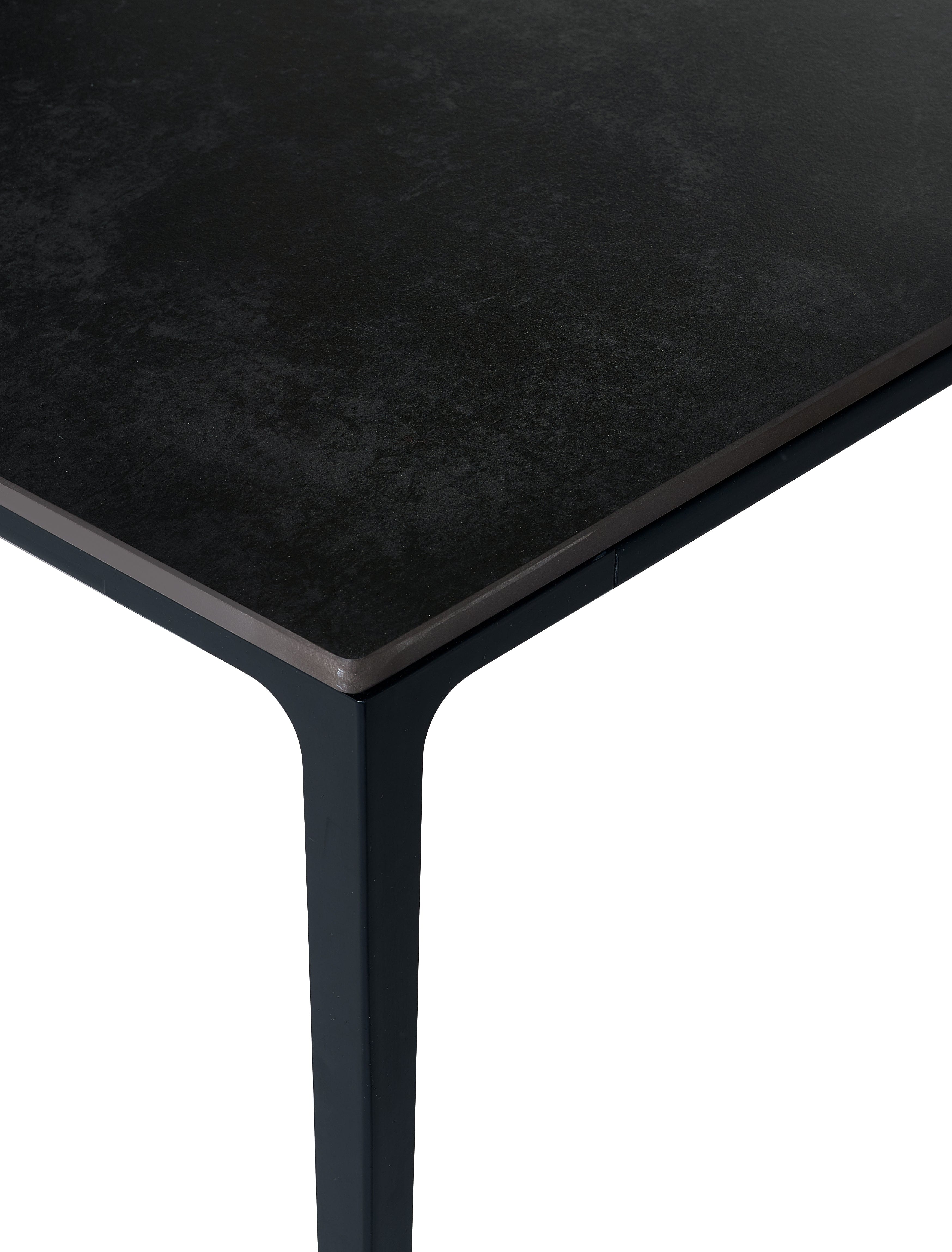 Miami Rectangular Stone Top Dining Table - Slate Grey – Julian Bowen, view 7