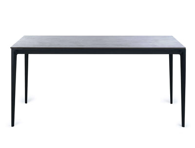 Miami Rectangular Stone Top Dining Table - Slate Grey – Julian Bowen, view 2