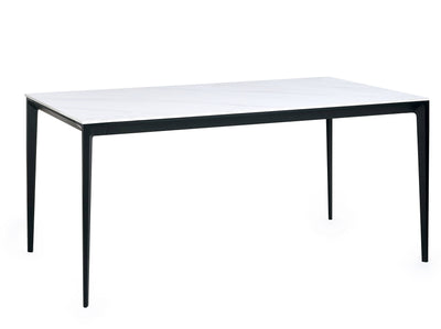 Miami Rectangular Stone Top Dining Table - White Marble – Julian Bowen