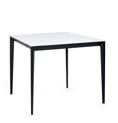 Miami Square Stone Top Dining Table - White Marble – Julian Bowen
