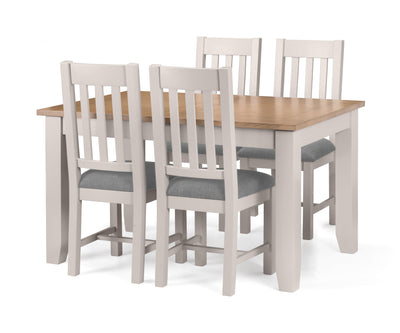 Richmond Extending Dining Table - Elephant Grey/Pale Oak – Julian Bowen, view 2