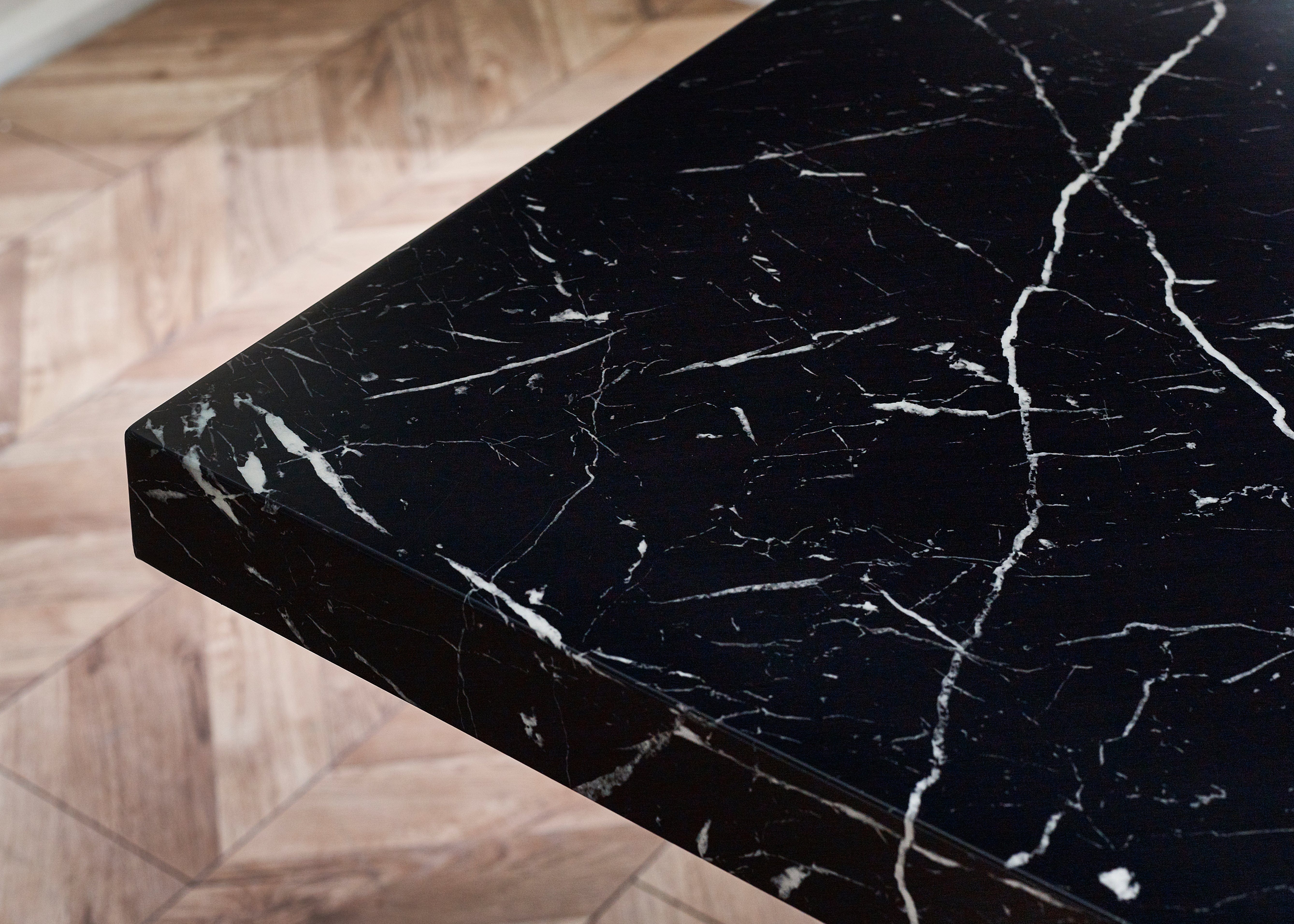 Rome Dining Table - Black – Julian Bowen, view 4
