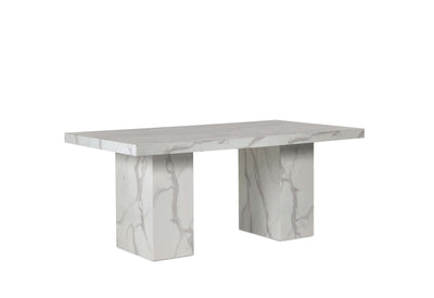 Rome Dining Table - White – Julian Bowen