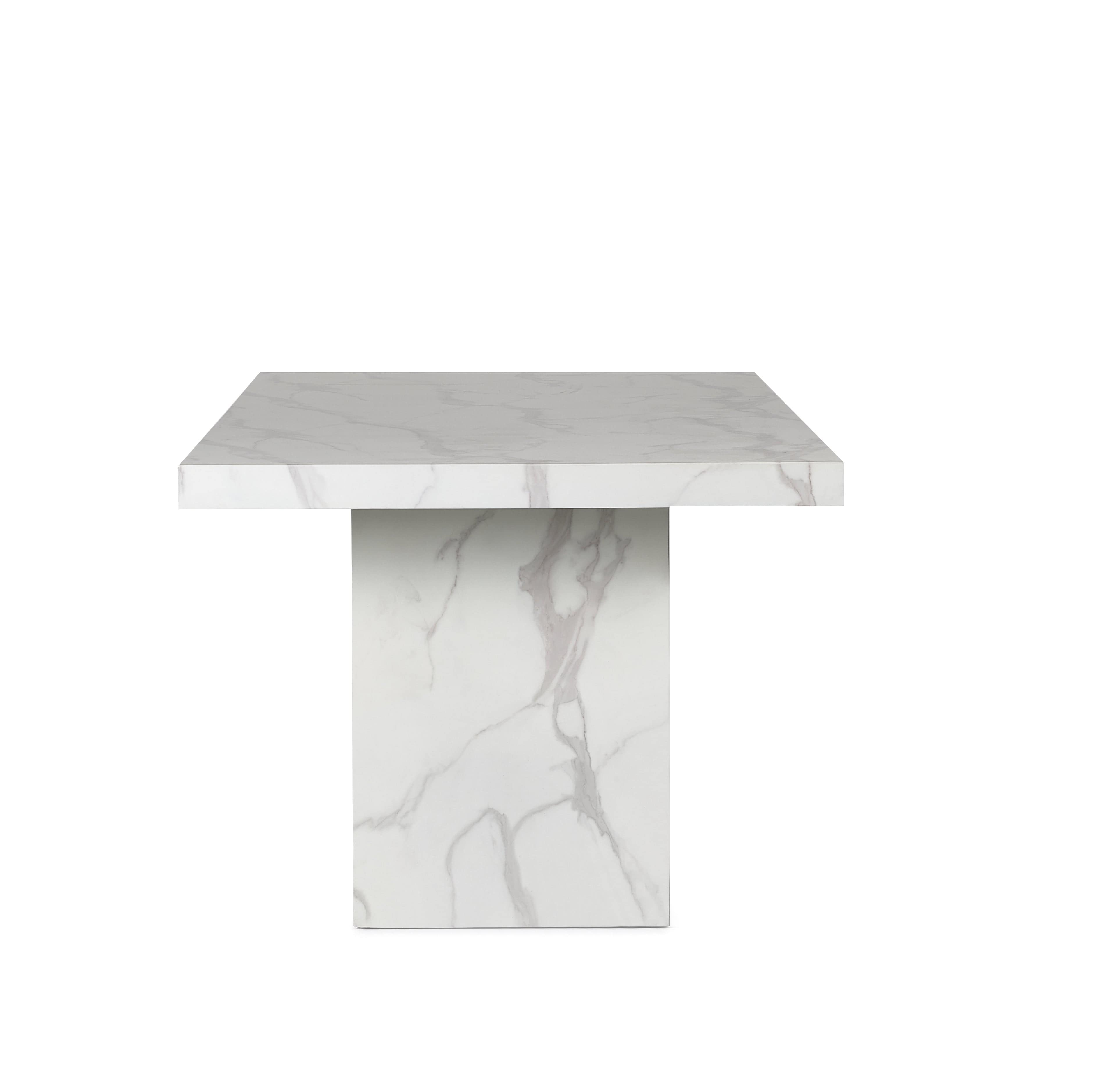 Rome Dining Table - White – Julian Bowen, view 2
